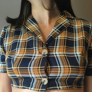 Nasty gal button up crop